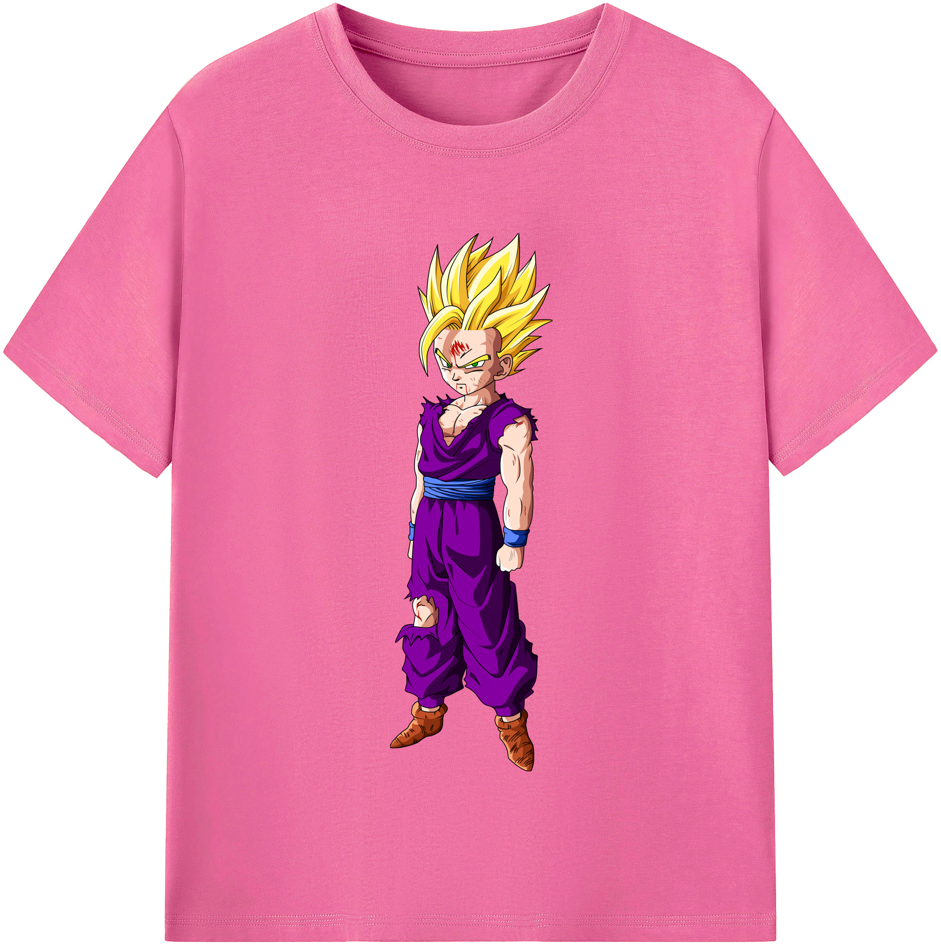 （画像用） ドラゴンボール 孫 悟飯（そんごはん）DRAGON BALL Son Gohan レディースカジュアルプリントTシャツ（綿100％）